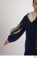  Photos Man in Historical Dress 19 16th century Blue suit Historical Clothing arm sleeve 0001.jpg